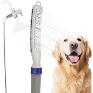 Dog Shower Attachment, Dog Bathing Supplies Indoors or Outdoors